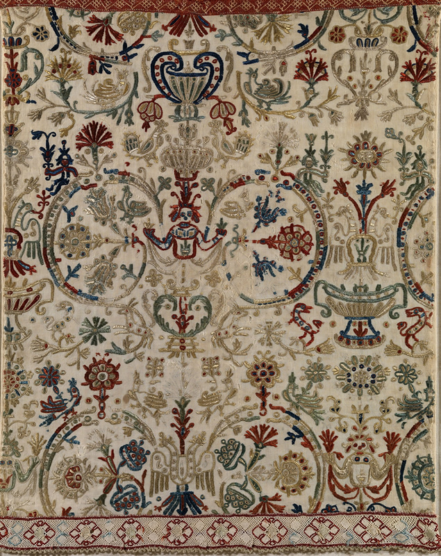 bedspread-fragment-crete-greece-18th-century-silk-on-linen